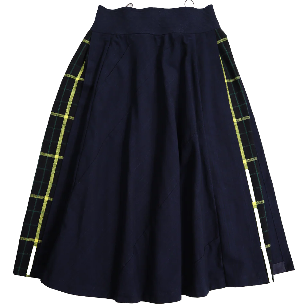 儀右ヱ門 久留米絣 久留米絣 スカート NV